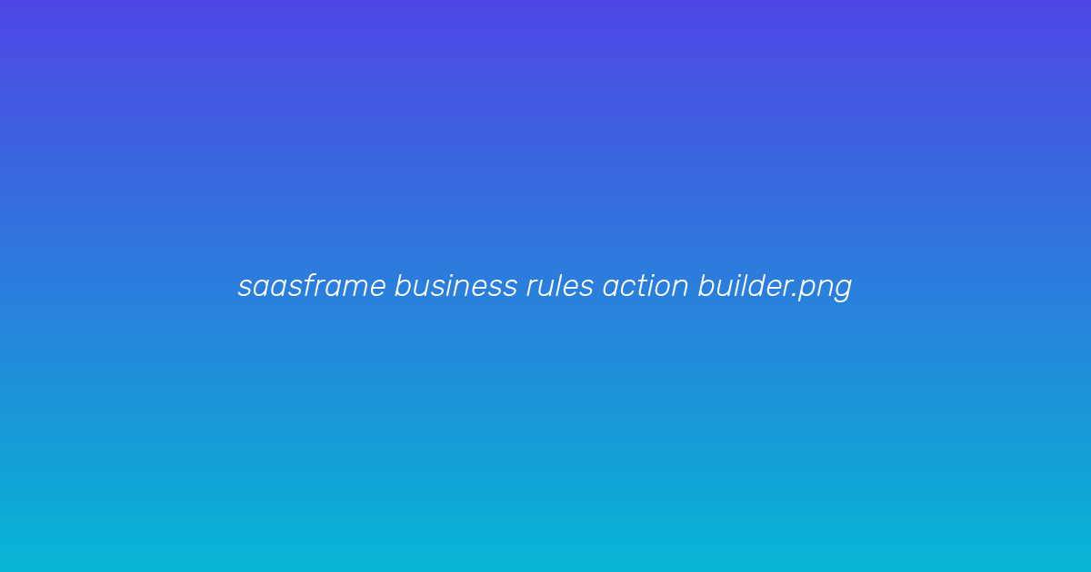 Action Builder Interface