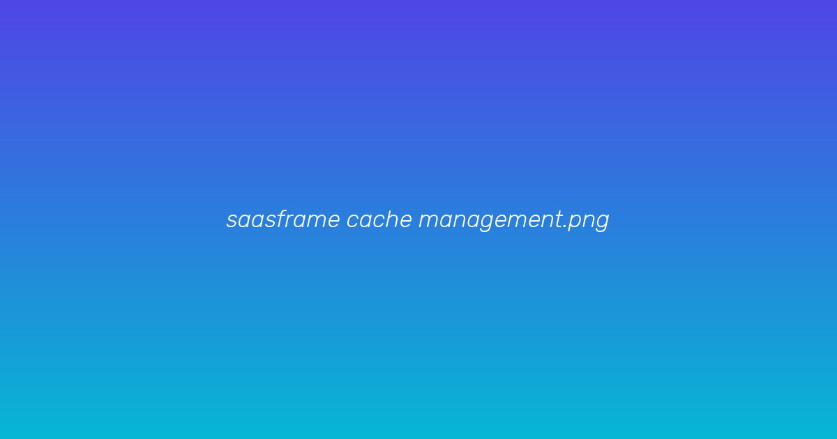 Cache management table with purge controls