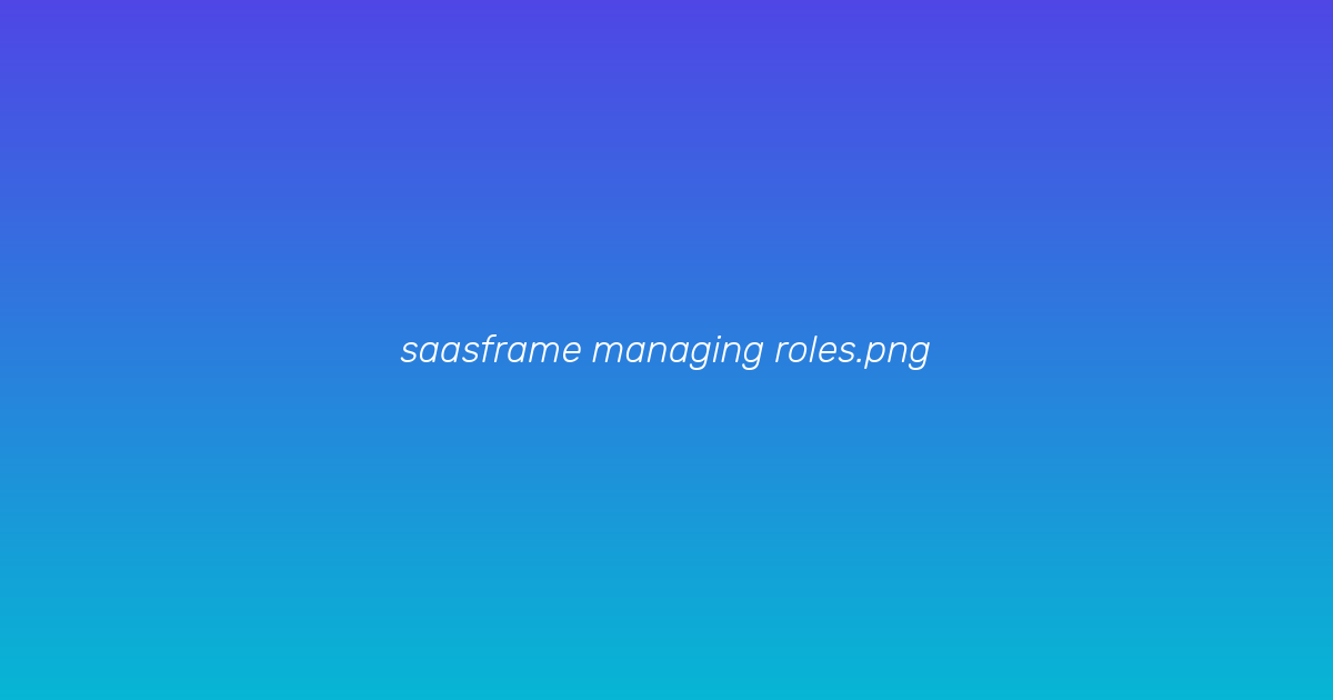 Editing role features