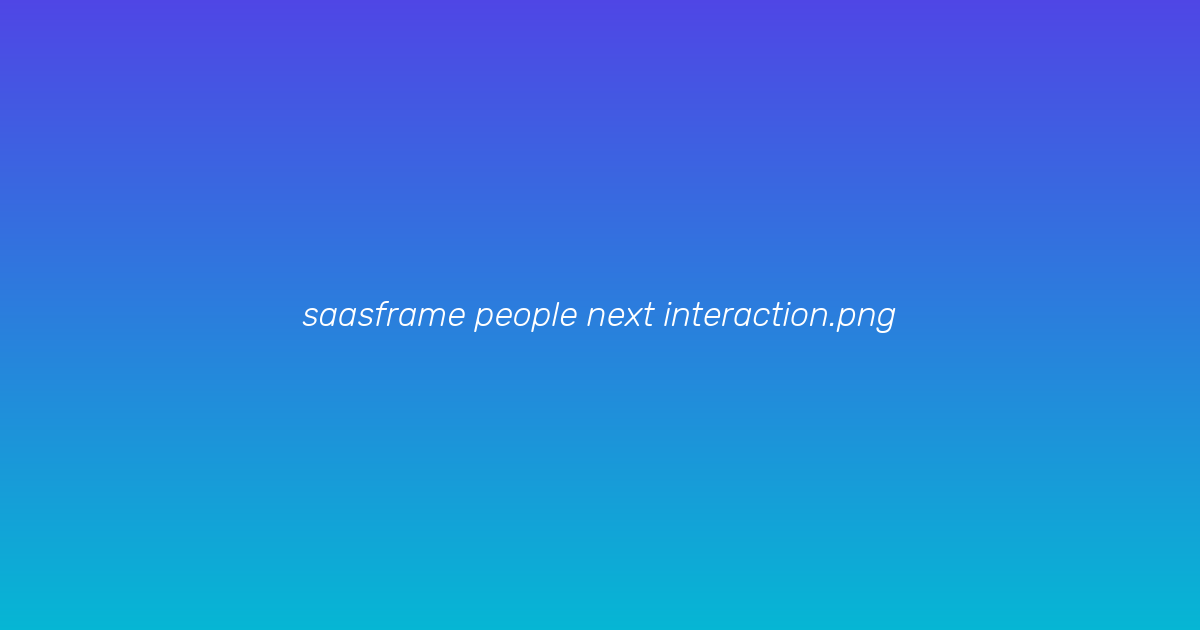 Editing next interaction
