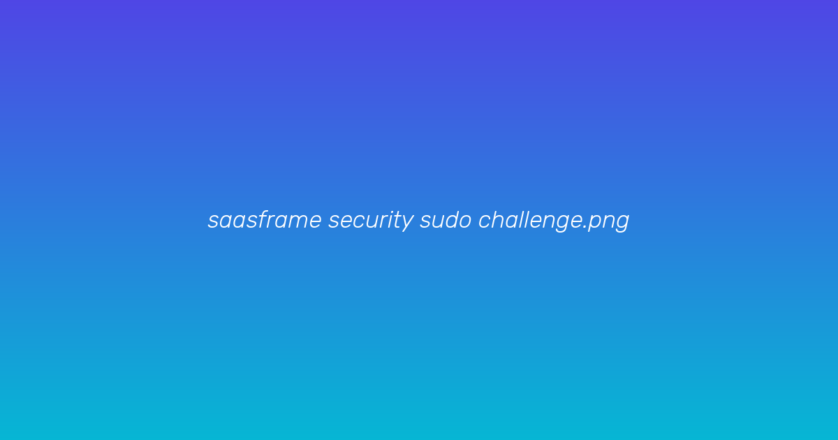 Sudo verification dialog