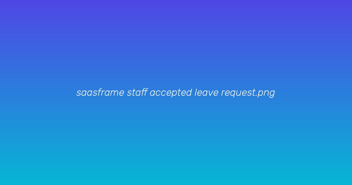 Leave request detail view