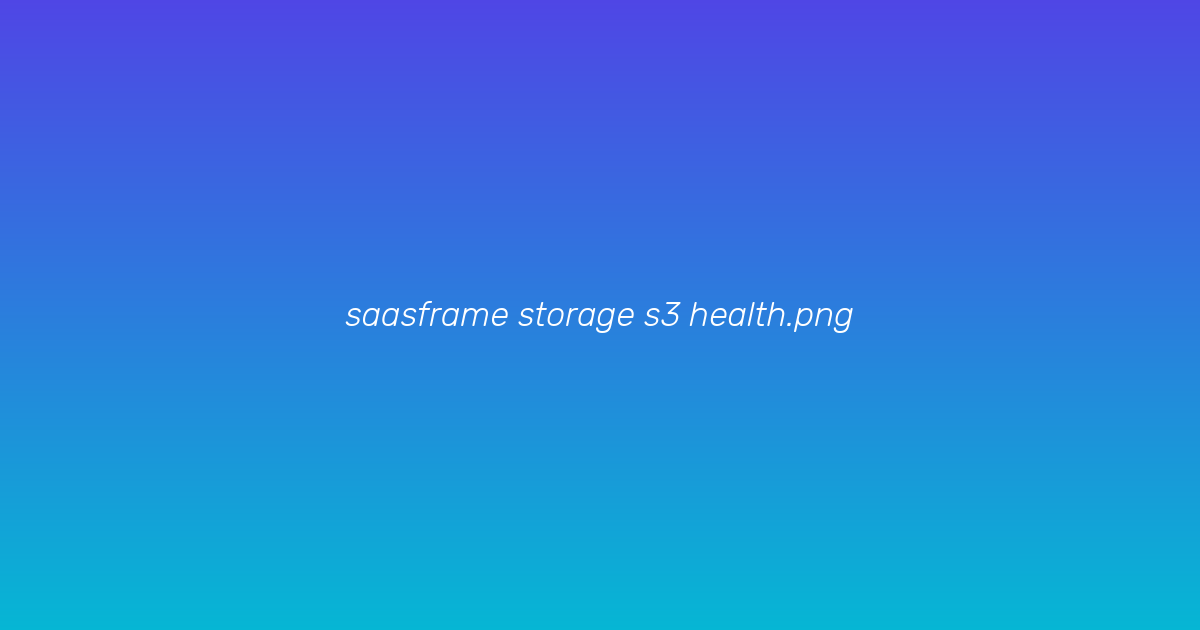 S3 integration health tab showing a passing health check