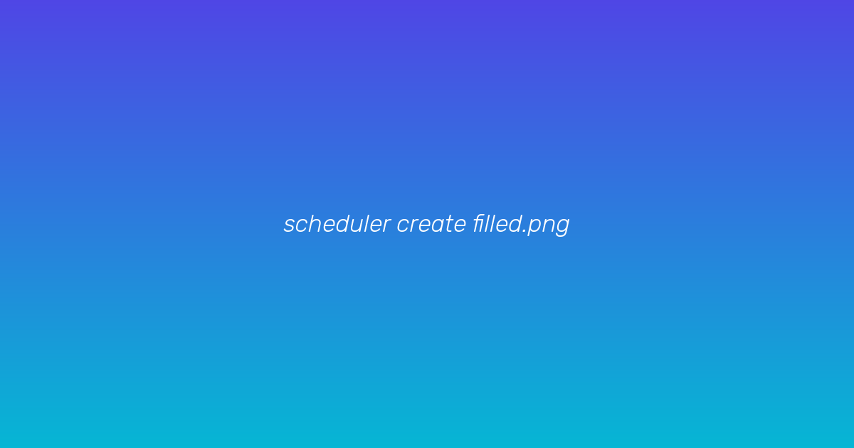 Filled Schedule Form